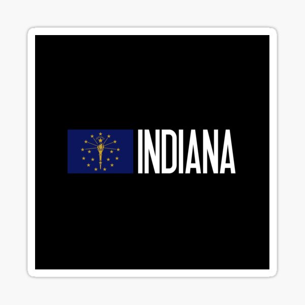 Item preview, Indiana: Hoosier Flag & Indiana designed and sold by Jared Davies.