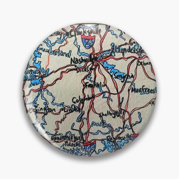 Item preview, Hand Drawn Map of Tennessee  designed and sold by Lena Draws.