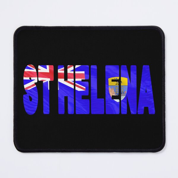 Item preview, ST HELENA - Flag Flying in Wind cut to Letters Souvenir Sticker Shirt designed and sold by Adam Gormley.