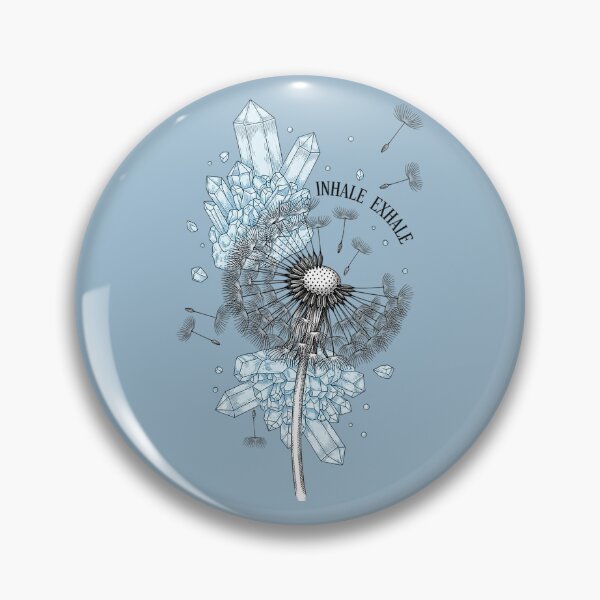 Item preview, Inhale Exhale - Celestite & Dandelion Breathwork Art designed and sold by Credisaim.