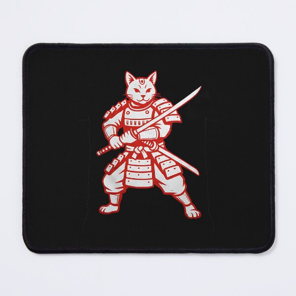 Item preview, Street Samurai Cat – Red Blade designed and sold by yaginoie.