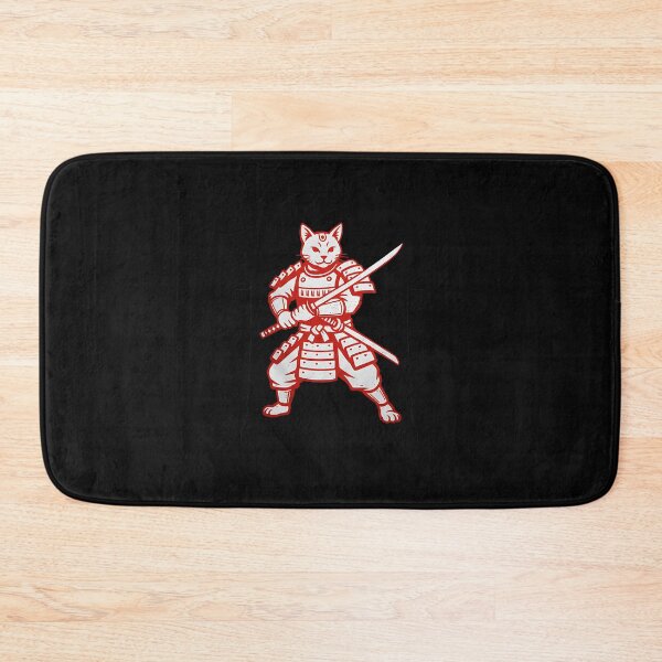 Item preview, Street Samurai Cat – Red Blade designed and sold by yaginoie.