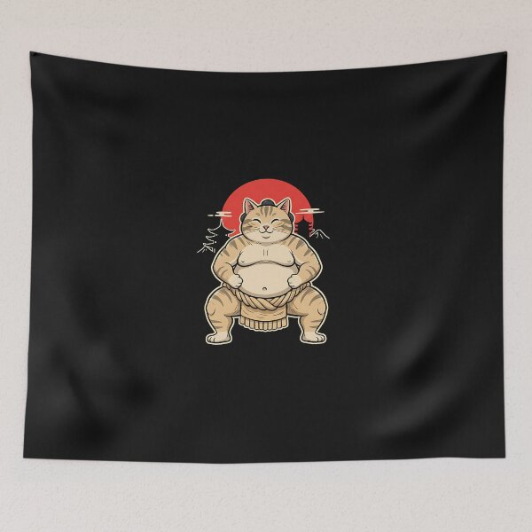 Item preview, Strong Sumo Cat – Cute Japanese Meme designed and sold by yaginoie.