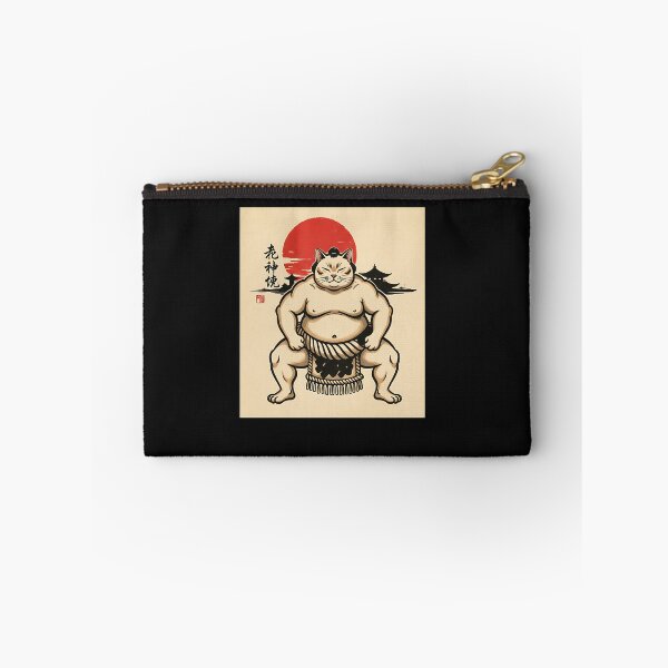 Item preview, Sumo Cat Warrior – Japanese Ink Art  designed and sold by yaginoie.