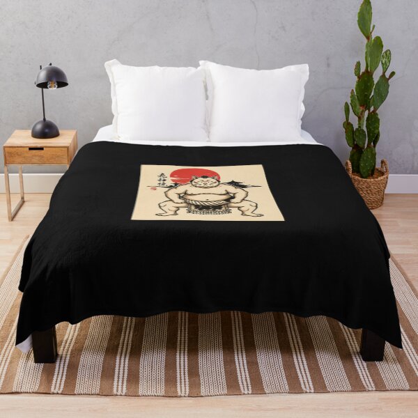 Item preview, Sumo Cat Warrior – Japanese Ink Art designed and sold by yaginoie.