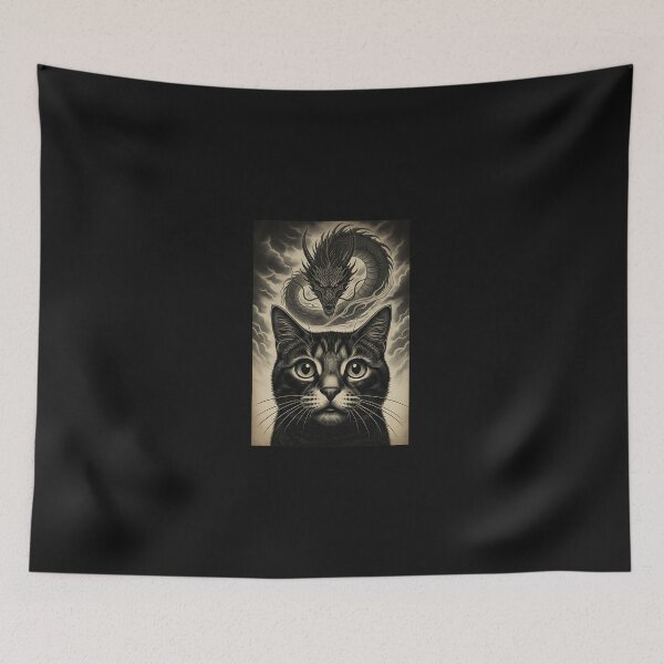 Item preview, The Cat That Woke the Dragon designed and sold by yaginoie.