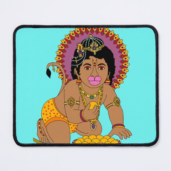 Item preview, Lord Child Hanuman Artwork – Powerful Hindu Monkey God designed and sold by Harshit_Digital_Arts.