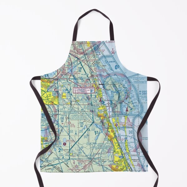 Item preview, space coast sectional chart KMLB KTIX valkaria airport designed and sold by PilotandPlane.