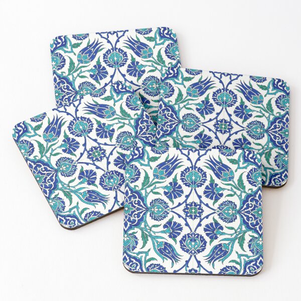 Item preview, Traditional Turkish Blue Iznik Tile Pattern designed and sold by PixelPasha.