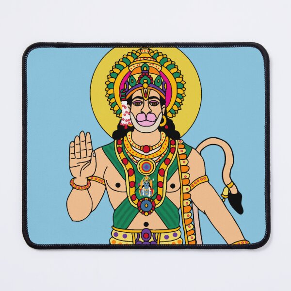 Item preview, Lord Hanuman Artwork – Powerful Hindu Monkey God designed and sold by Harshit_Digital_Arts.