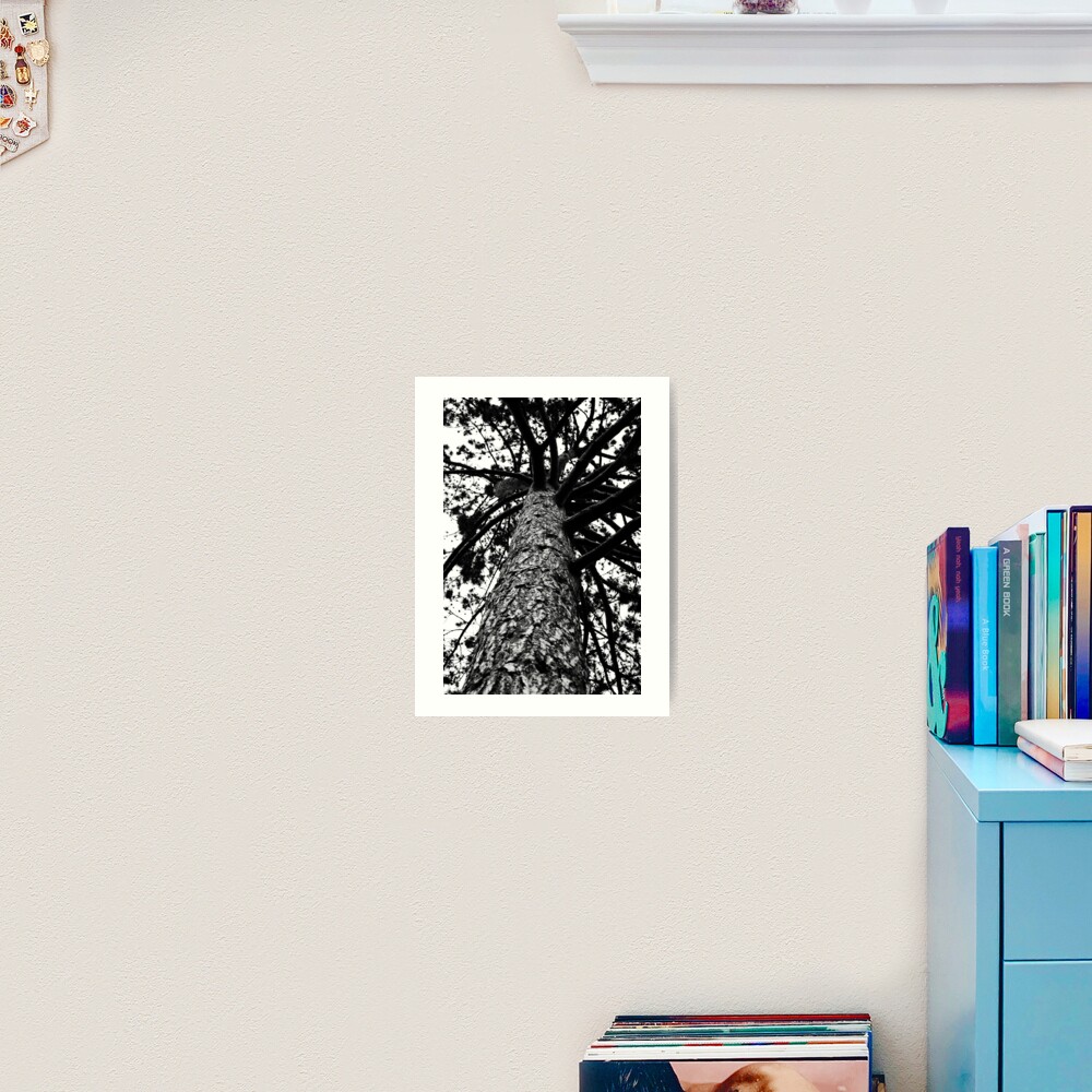 Monochrome Tree Art Print