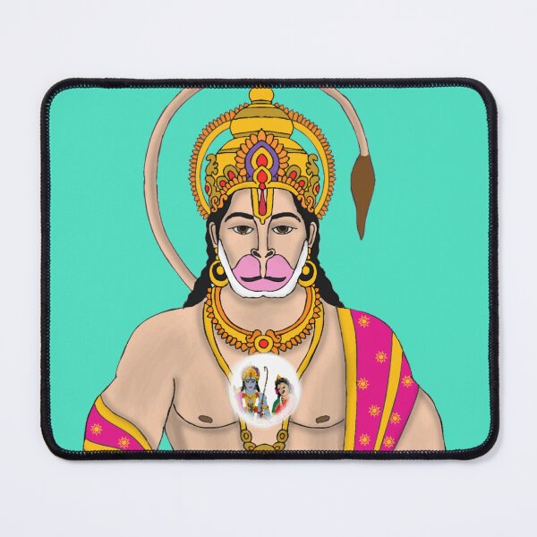 Item preview, Lord Hanuman Artwork – Powerful Hindu Monkey God designed and sold by Harshit_Digital_Arts.