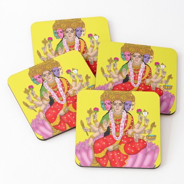 Item preview, Goddess Gayatri – Divine Mother Spiritual Artwork designed and sold by Harshit_Digital_Arts.