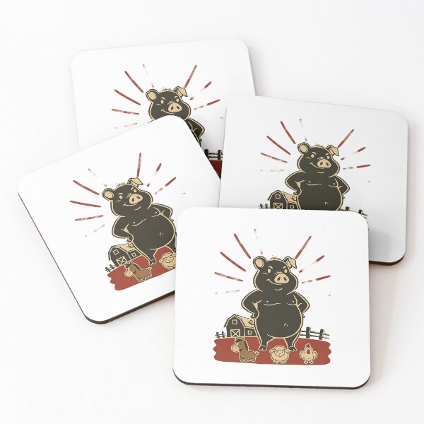 Item preview, The Bossy Pig – Animal Farm (Satirical Illustration) designed and sold by DandoLaTalla.