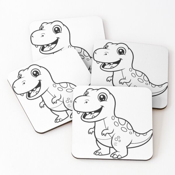 Item preview, Happy Baby T-Rex Dinosaur Line Art designed and sold by Modern   design.