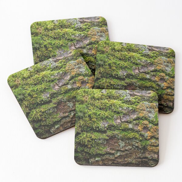 Item preview, Rustic Green Moss on Tree Bark Texture designed and sold by PixelPasha.