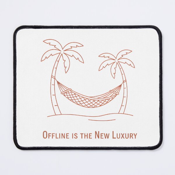 Item preview, Hammock Between Palm Trees Minimalist Line Art with Quote designed and sold by homydesign.