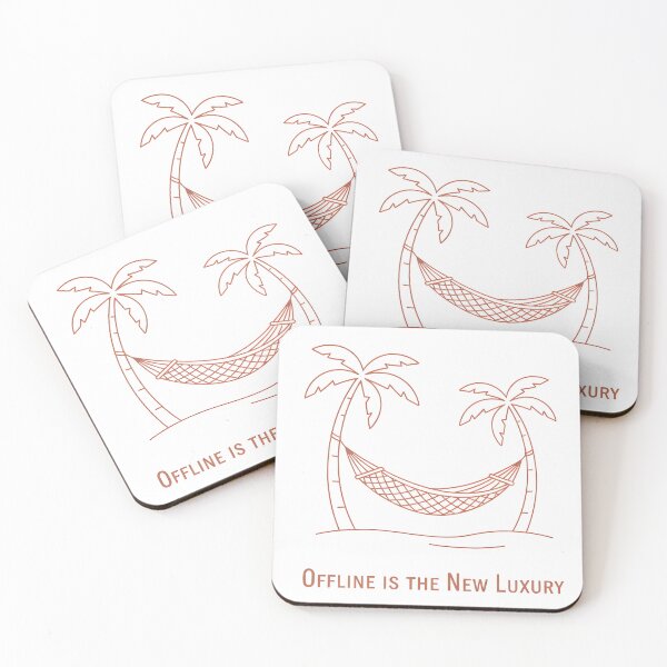 Item preview, Hammock Between Palm Trees Minimalist Line Art with Quote designed and sold by homydesign.