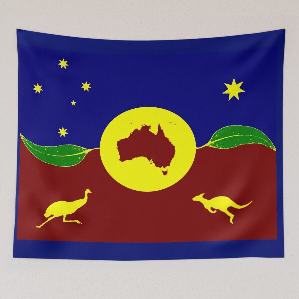 Item preview, Ozzie Flag designed and sold by BleatinDesigns.
