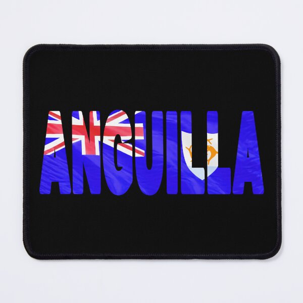 Item preview, ANGUILLA - Flag Flying in Wind cut to Letters Souvenir Sticker Shirt designed and sold by Adam Gormley.