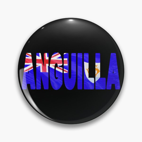 Item preview, ANGUILLA - Flag Flying in Wind cut to Letters Souvenir Sticker Shirt designed and sold by Adam Gormley.