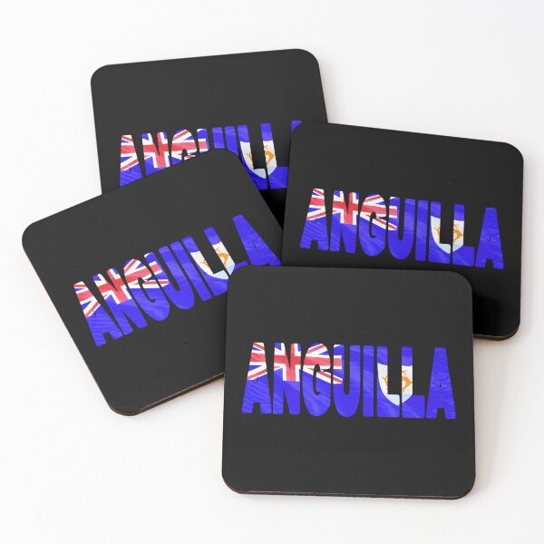Item preview, ANGUILLA - Flag Flying in Wind cut to Letters Souvenir Sticker Shirt designed and sold by Adam Gormley.