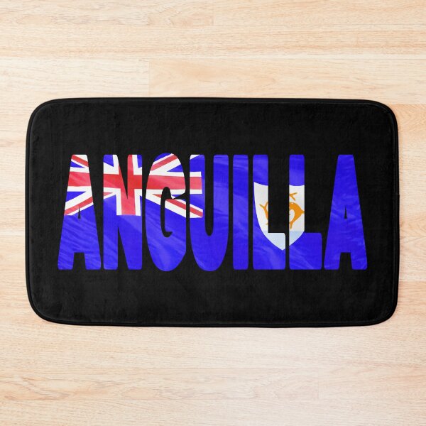 Item preview, ANGUILLA - Flag Flying in Wind cut to Letters Souvenir Sticker Shirt designed and sold by Adam Gormley.