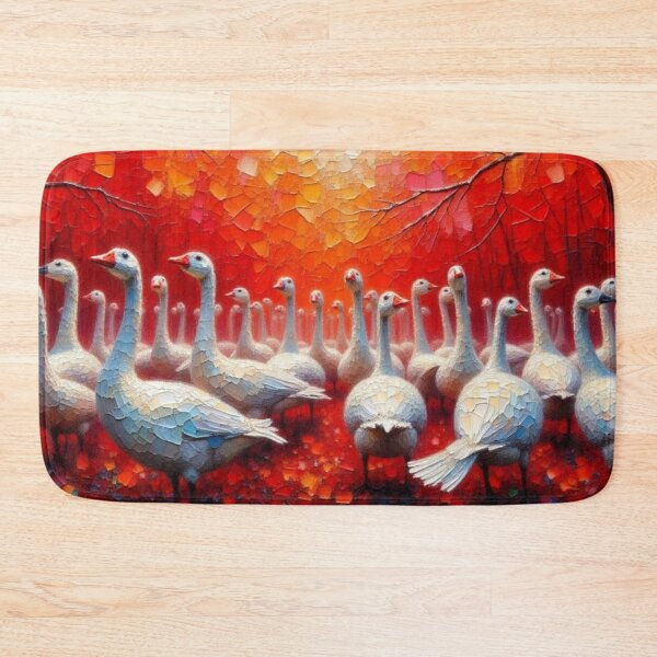 Item preview, Walking with Geese at Sundown designed and sold by Whimsical Art by Angela.