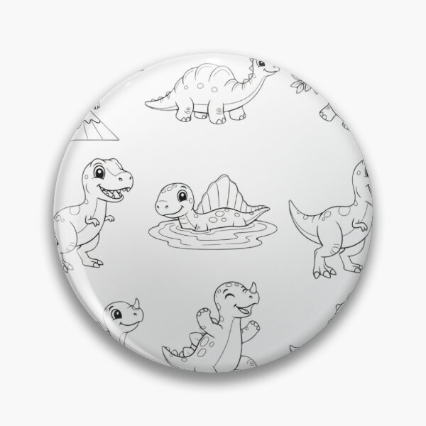 Item preview, Cute Baby Dinosaur Collection Line Art designed and sold by Modern   design.
