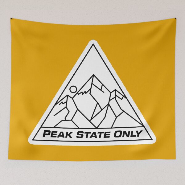 Item preview, Minimalist mountain peak sticker with text designed and sold by homydesign.