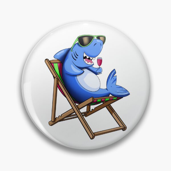Item preview, Shark at the beach Jawsome designed and sold by LouPons.