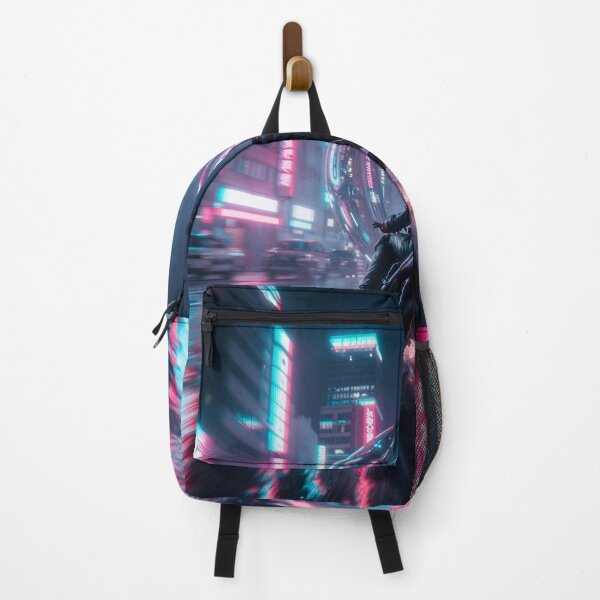 Item preview, "Neon City Rider" Digital Motorcycle Art designed and sold by JustBigggie.