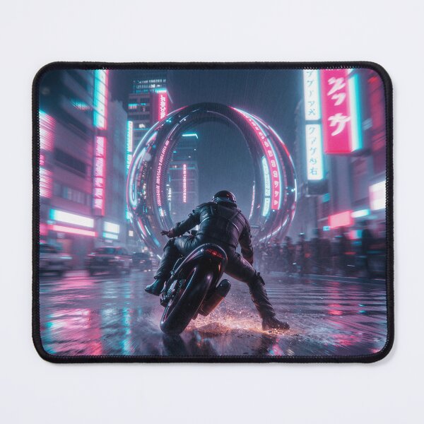Item preview, "Neon City Rider" Digital Motorcycle Art designed and sold by JustBigggie.