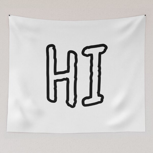 Item preview, Hi,  Greeting Outline Gritty designed and sold by Memes N Lore .