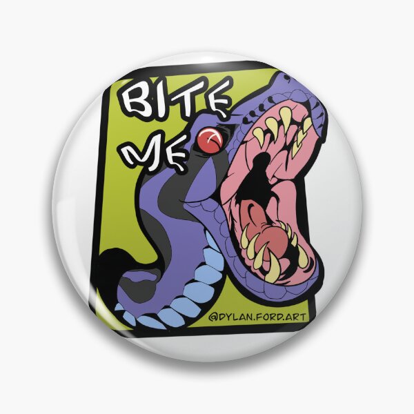 Item preview, "Bite Me" Purple Python designed and sold by DylanFordArt.