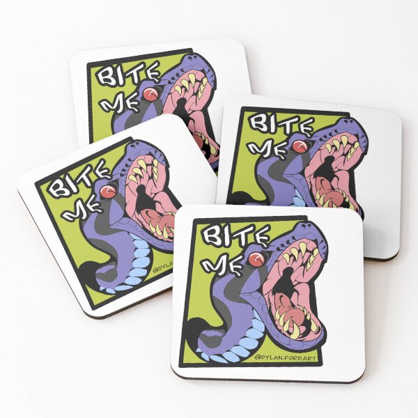 Item preview, "Bite Me" Purple Python designed and sold by DylanFordArt.