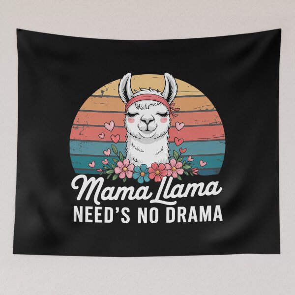 Item preview, Funny Mama-Llama Needs No Drama Women Llama Mom Mothers Day designed and sold by AsteriskDatBArt.