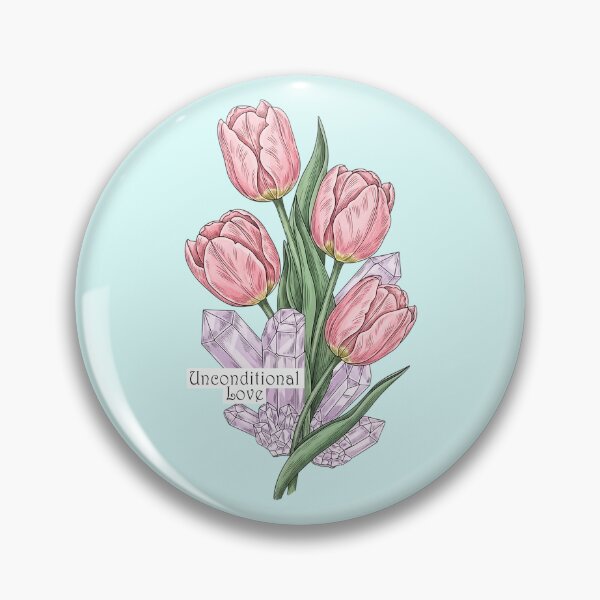 Item preview, Unconditional Love - Kunzite & Pink Tulip Art designed and sold by Credisaim.
