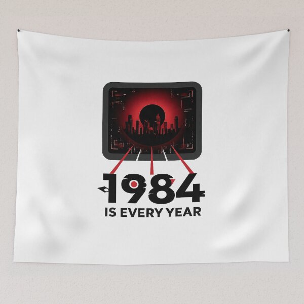 Item preview, 1984 Is Every Year – Permanent Surveillance (Dystopian Illustration) designed and sold by DandoLaTalla.