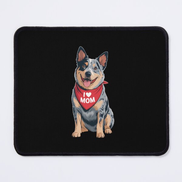 Item preview, I Love Mom Blue Heeler Lover Dog Mother's Day designed and sold by AsteriskDatBArt.