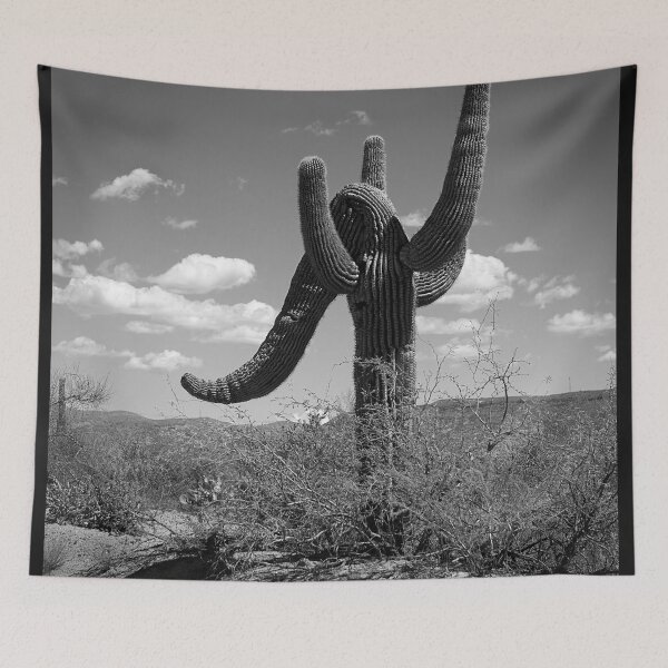 Item preview, Elephant Saguaro BW designed and sold by WrightDesignsUS.
