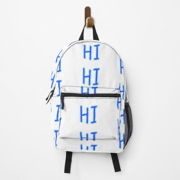 Item preview, Hi, Greeting Blue Outline Gritty designed and sold by Memes N Lore .