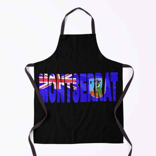 Item preview, MONTSERRAT - Flag Flying in Wind cut to Letters Souvenir Sticker Shirt designed and sold by Adam Gormley.