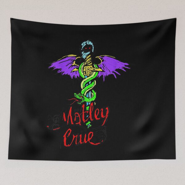 Item preview, Motley Crue Snake Wings Gothic Metal Illustration designed and sold by MatthiasFruehau.