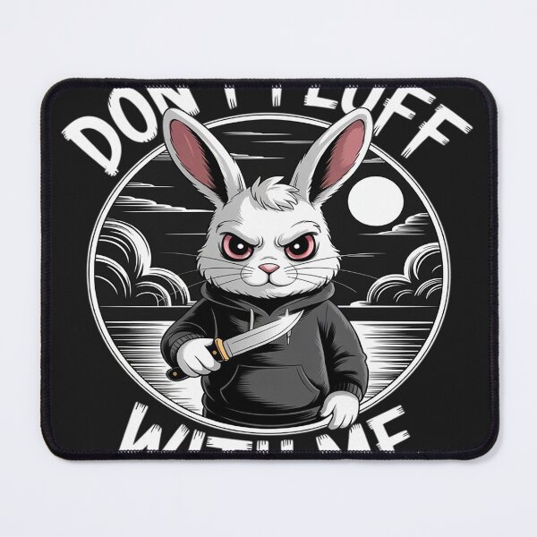 Item preview, Rabbit Pun Don´t Fluff With Me Evil Bunny Costume Halloween designed and sold by Dolostope.