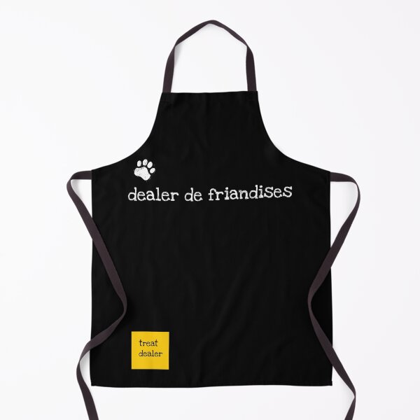 Aperçu de l'œuvre T-shirt « Dealer de Friandises – Treat Dealer » pour amoureux des chiens créée et vendue par FrancophileFun.