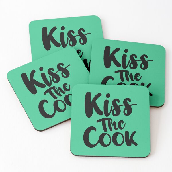 Item preview, Kiss The Cook. Funny Cooking Quote. Novelty Cooking. Kitchen Quote.  designed and sold by DesignHouse07.