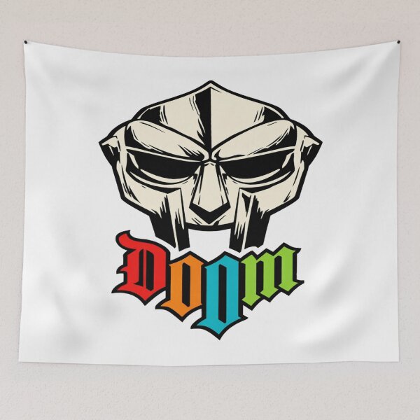 Item preview, MF DOOM Mask Colorful Gothic Typography Hip Hop Tribute designed and sold by Gramemptere2001.