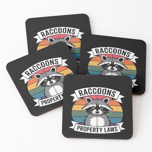 Item preview, Racoons Lover Vintage Raccoons Property Laws designed and sold by Dolostope.