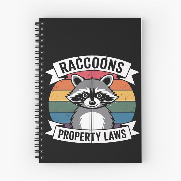 Item preview, Racoons Lover Vintage Raccoons Property Laws designed and sold by Dolostope.